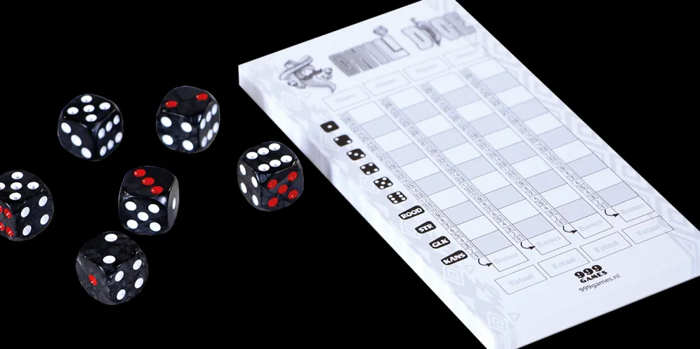 999 Games 1016 Games Scoreblokken Chili Dice 3 Stuks