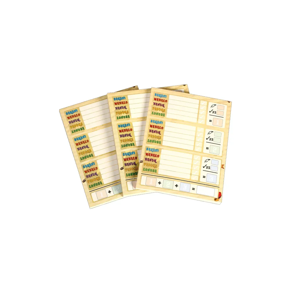 999 Games Scoreblokken Samoa Set 3-delig Kaartspel
