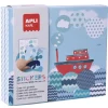 APLI Kids Stickerkaarten Boten 8 stuks