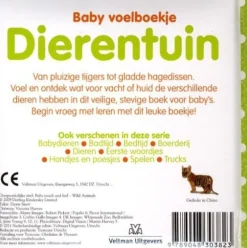 Veltman Uitgevers Baby voelboekje Dierentuin