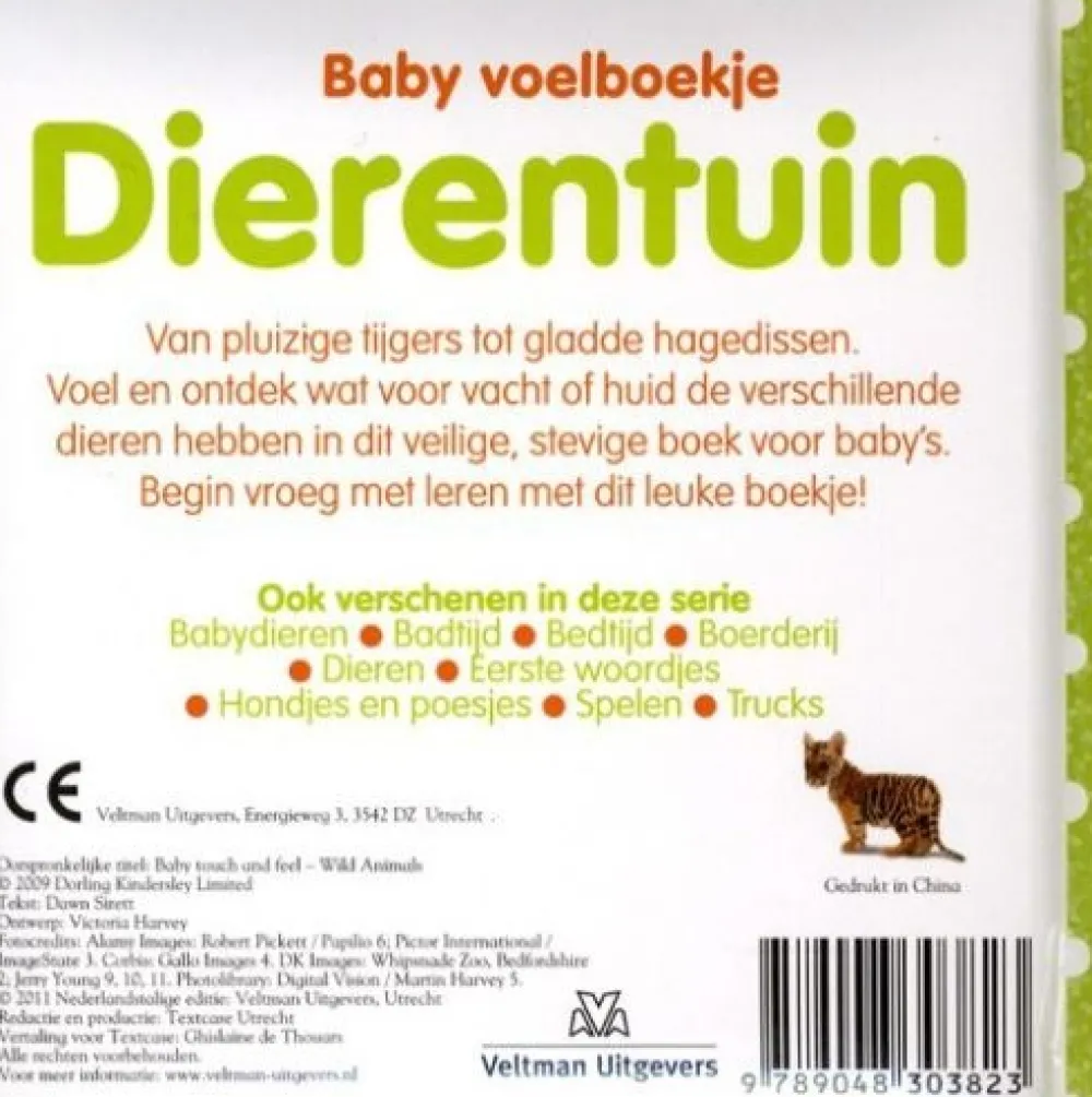 Veltman Uitgevers Baby voelboekje Dierentuin
