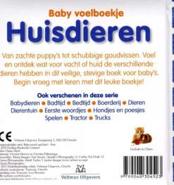 Veltman Uitgevers Baby voelboekje Huisdieren