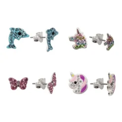 BB Klostermann Oorsteker Zilver met Strass Steentjes Best Girls