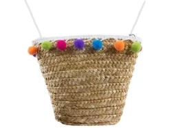 BB Klostermann Schoudertas met Pompons Natuur