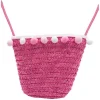 BB Klostermann Schoudertas met Roze Pompons Roze