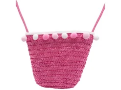 BB Klostermann Schoudertas met Roze Pompons Roze