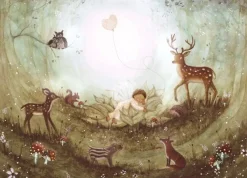 Bijdehansje Postkaart Baby Dream