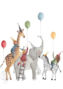 Bijdehansje Postkaart Birthday Party