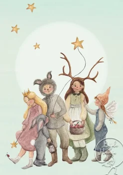 Bijdehansje Postkaart Birthday Dress Up