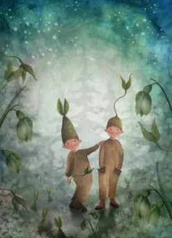 Bijdehansje Postkaart Budding Buddies