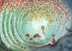 Bijdehansje Postkaart Fall Fairy