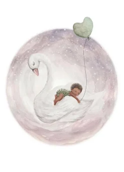 Bijdehansje Postkaart Lullababy lilac