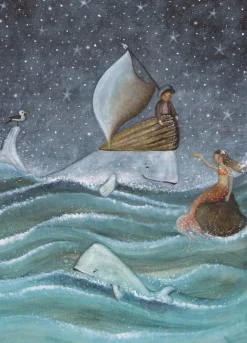 Bijdehansje Postkaart Mermaid