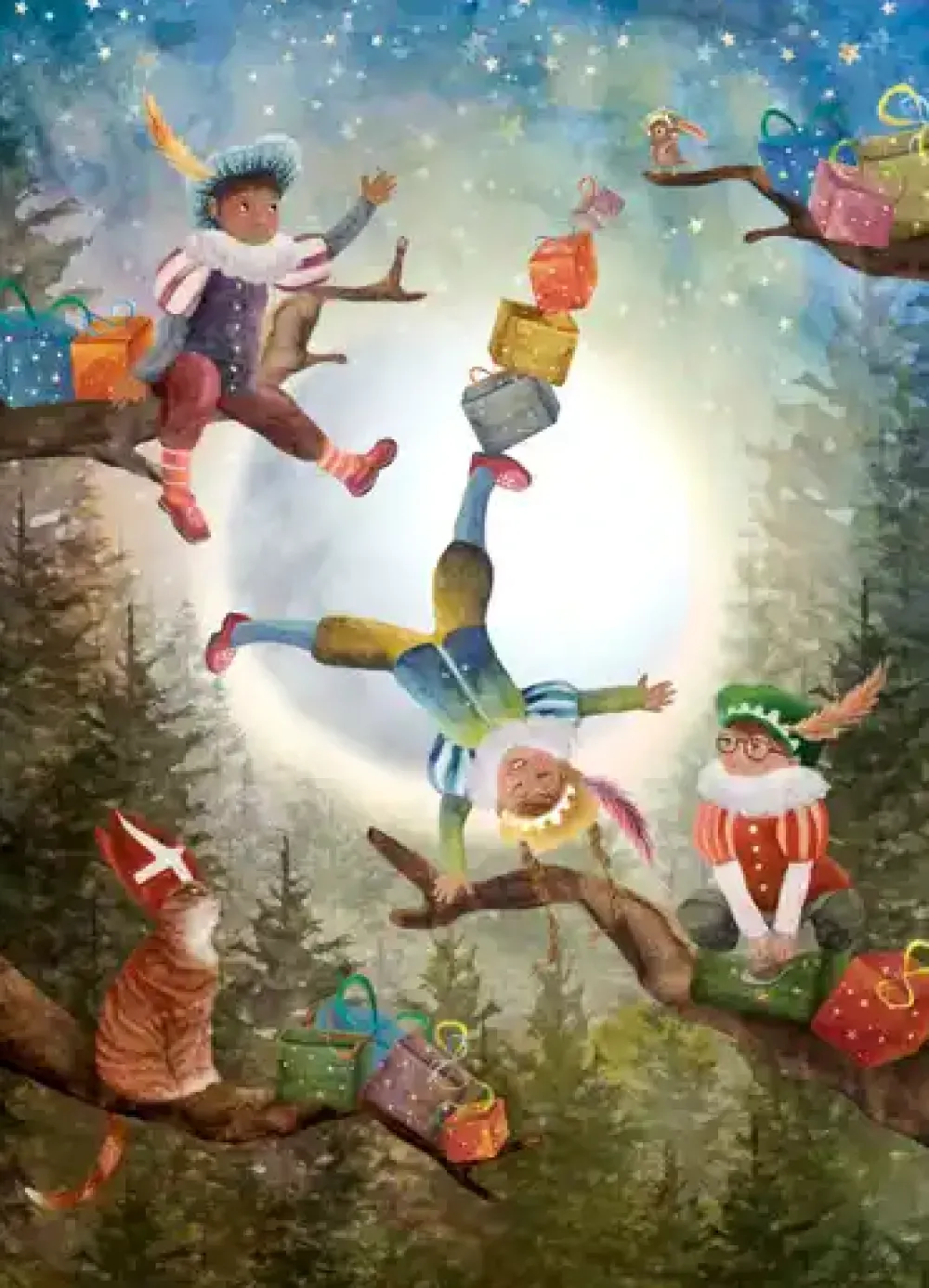 Bijdehansje Postkaart Pakjes Plezier