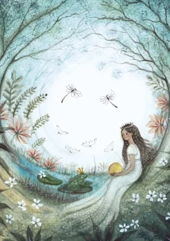 Bijdehansje Postkaart Princess and the Frog