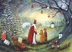 Bijdehansje Postkaart Sint Nicolaas