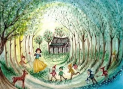 Bijdehansje Postkaart Snow White