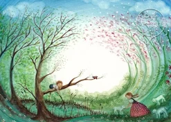 Bijdehansje Postkaart Springtime