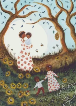 Bijdehansje Postkaart Sun flowers