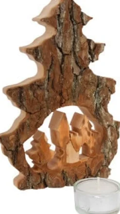 Small Foot Boomschors Waxinelichtje Deco Kerst Hout