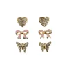 Great Pretenders Boutique Dazzle Studded Earrings, 3 Sets