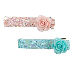 Great Pretenders Boutique Glitter Rosette Hairclips, 2 Pcs