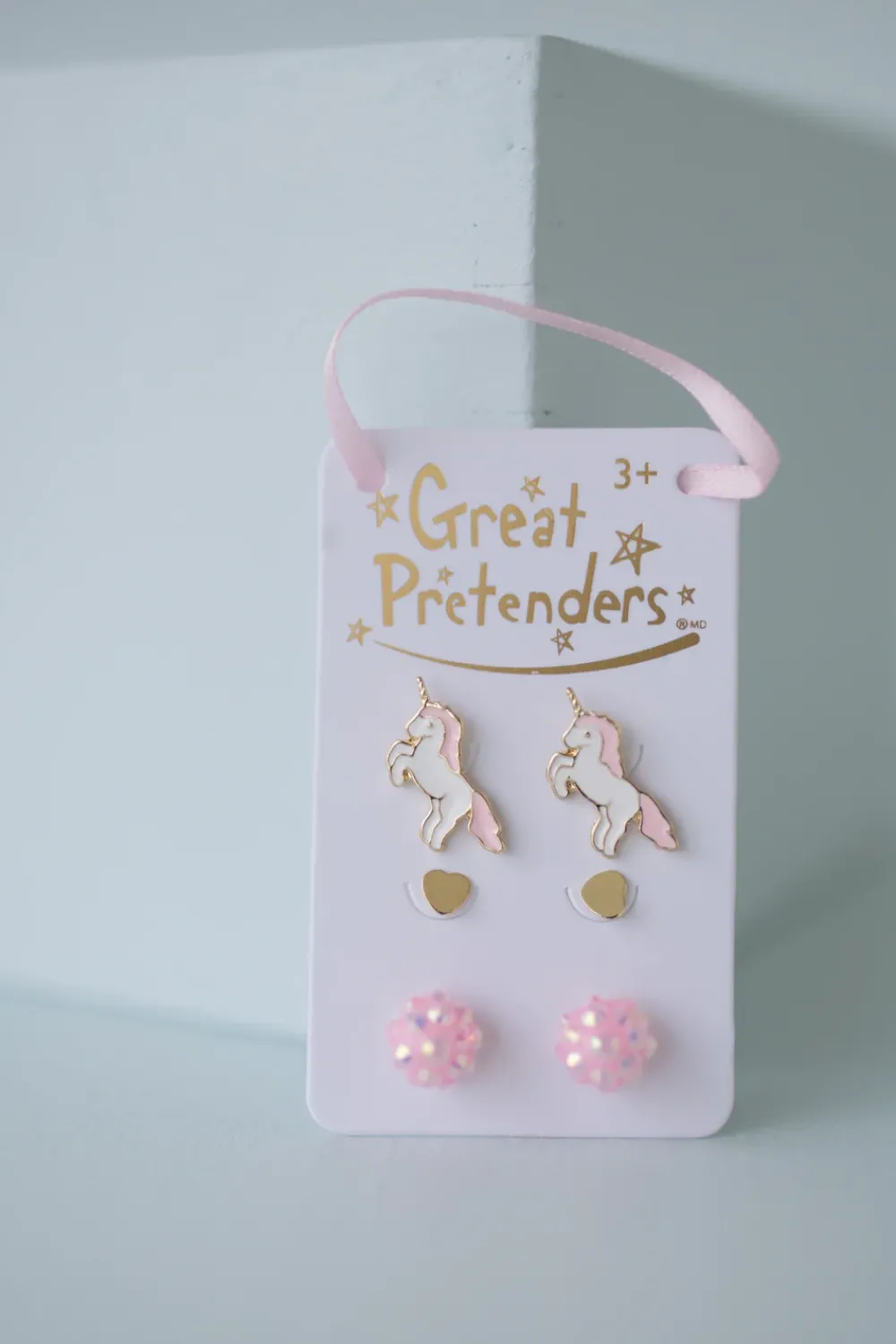 Great Pretenders Boutique Unicorn Studded Earrings, 3 Sets