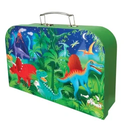 Houtendiershop Box Candiy Activiteitenset Dino in Koffertje