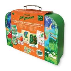 Houtendiershop Box Candiy Activiteitenset Dino in Koffertje