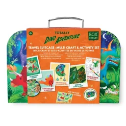Houtendiershop Box Candiy Activiteitenset Dino in Koffertje