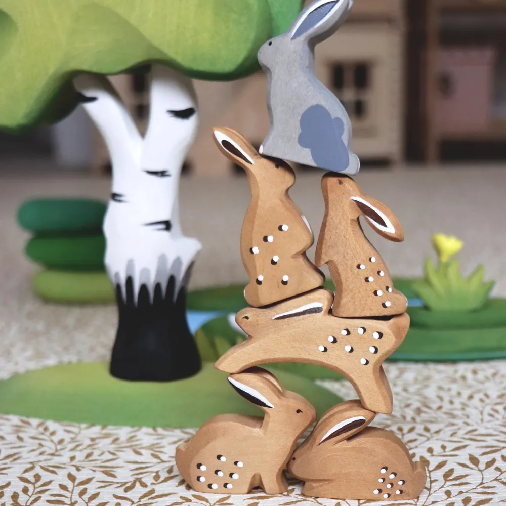 bumbu toys Konijn Grijs Zittend