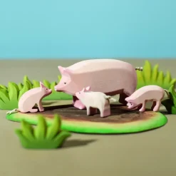 bumbu toys Varkens Familie set 4-delig