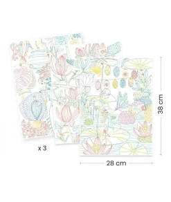 Djeco Kleurplaten Japen in Portfolio Map 3-delig