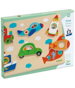 Djeco Reliefpuzzel Coucou Vroum