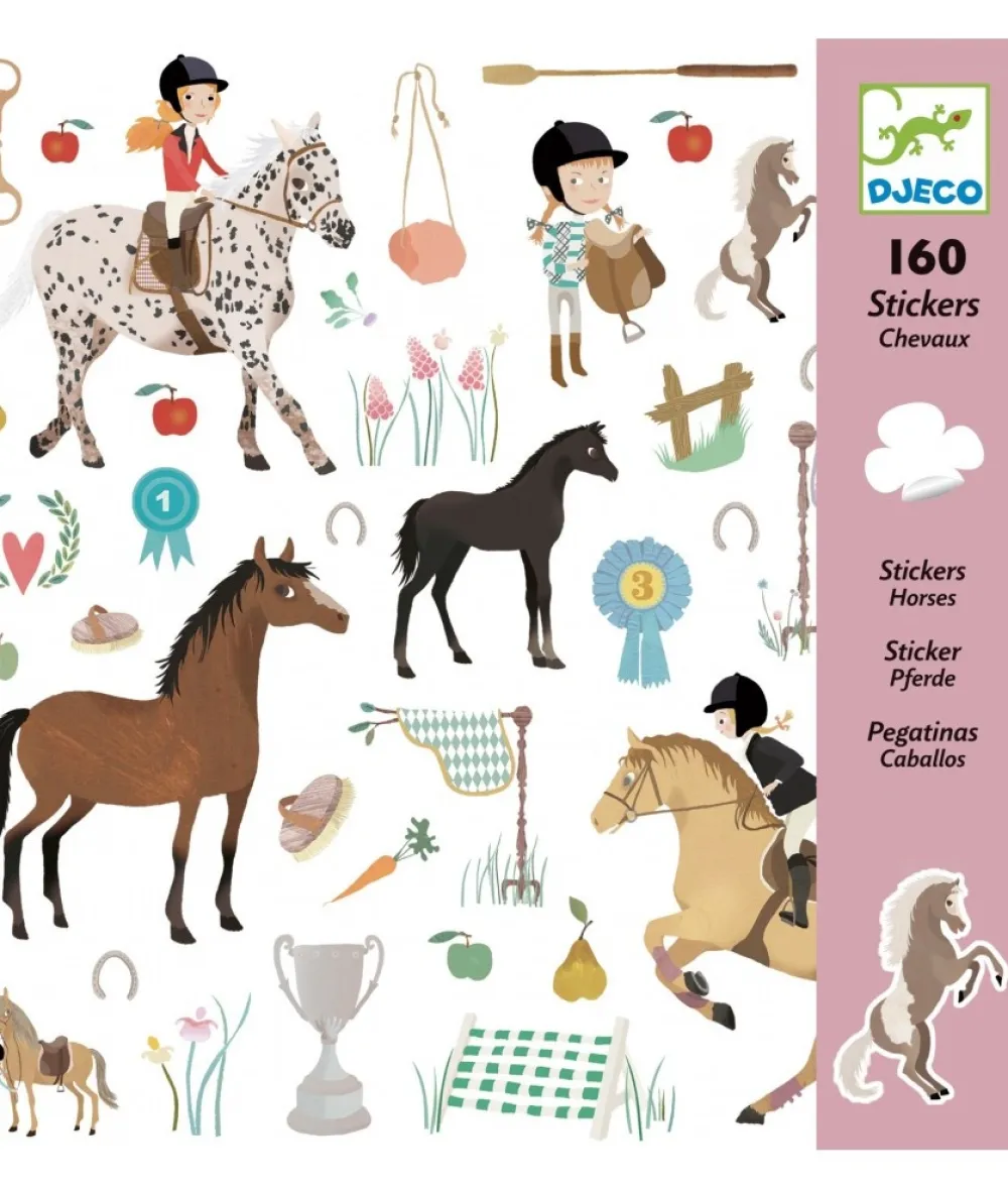 Djeco Stickers Paarden