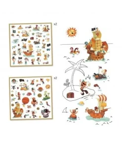 Djeco Stickerset Pirates