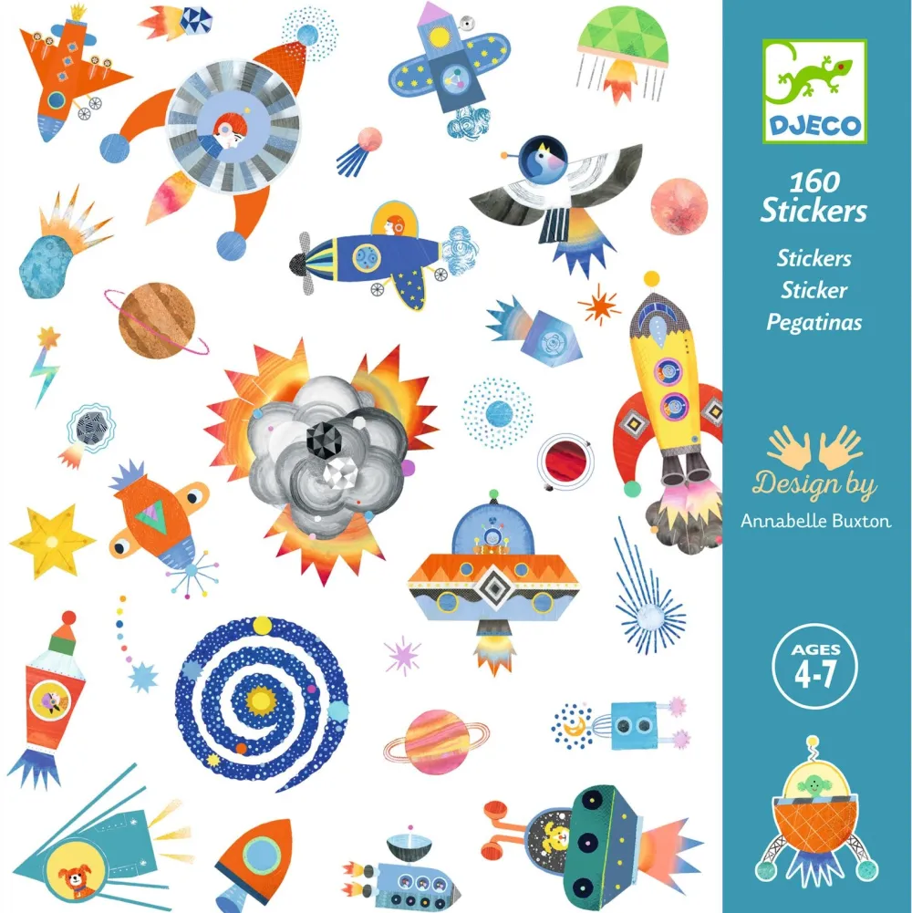 Djeco Stickerset Ruimte Interstellar