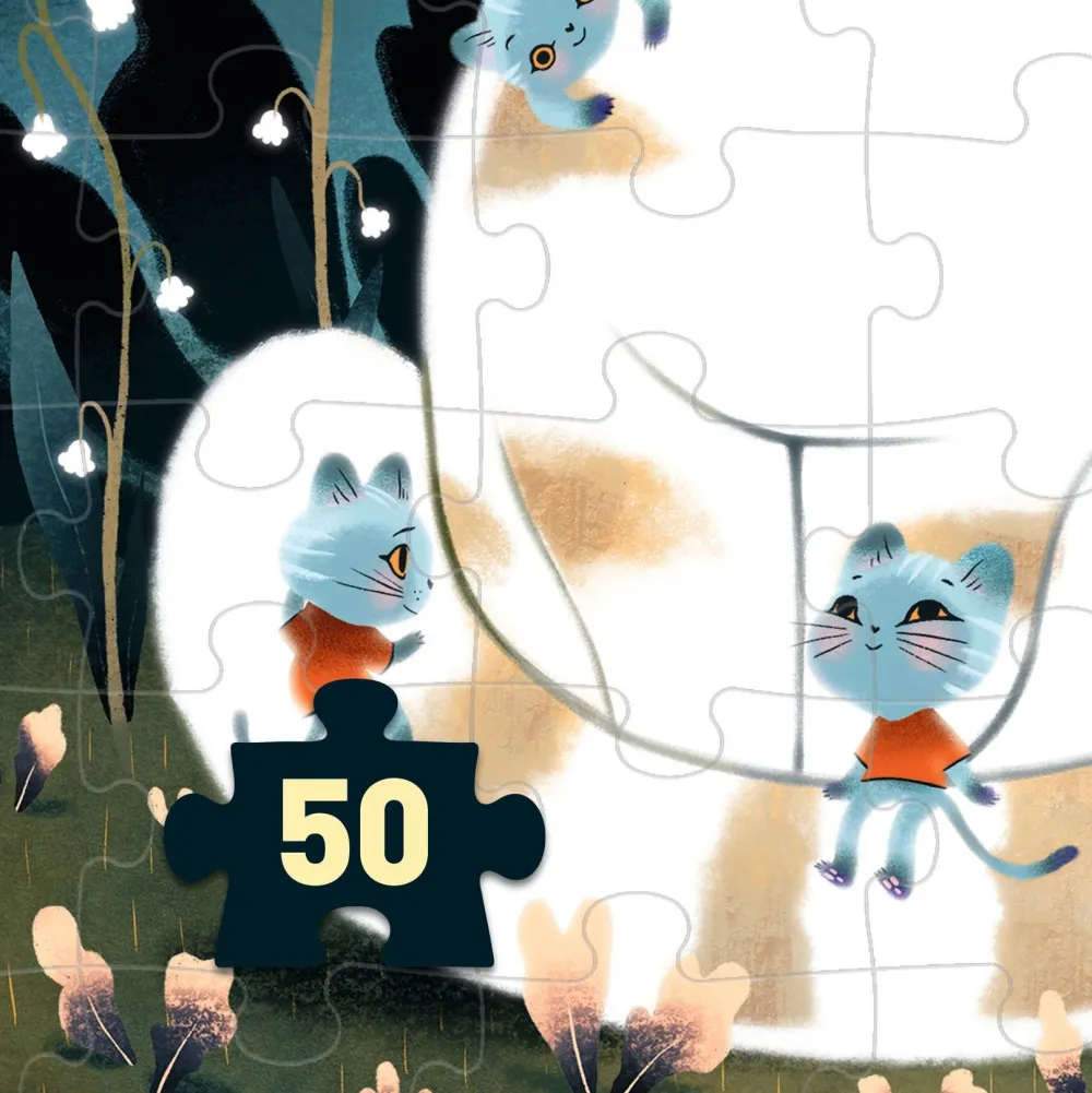 Djeco Wizzy Puzzle Cuddly cats 50 pcs