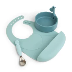 Done by Deer Peekaboo Kinderservies First Meal set Deer friends Blue