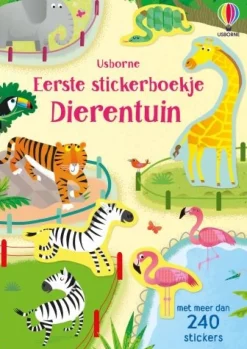 Uitgeverij Usborne Eerste stickerboekje Dierentuin