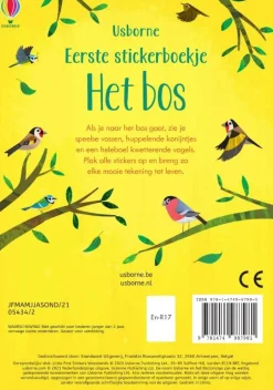 Uitgeverij Usborne Eerste stickerboekje Het bos