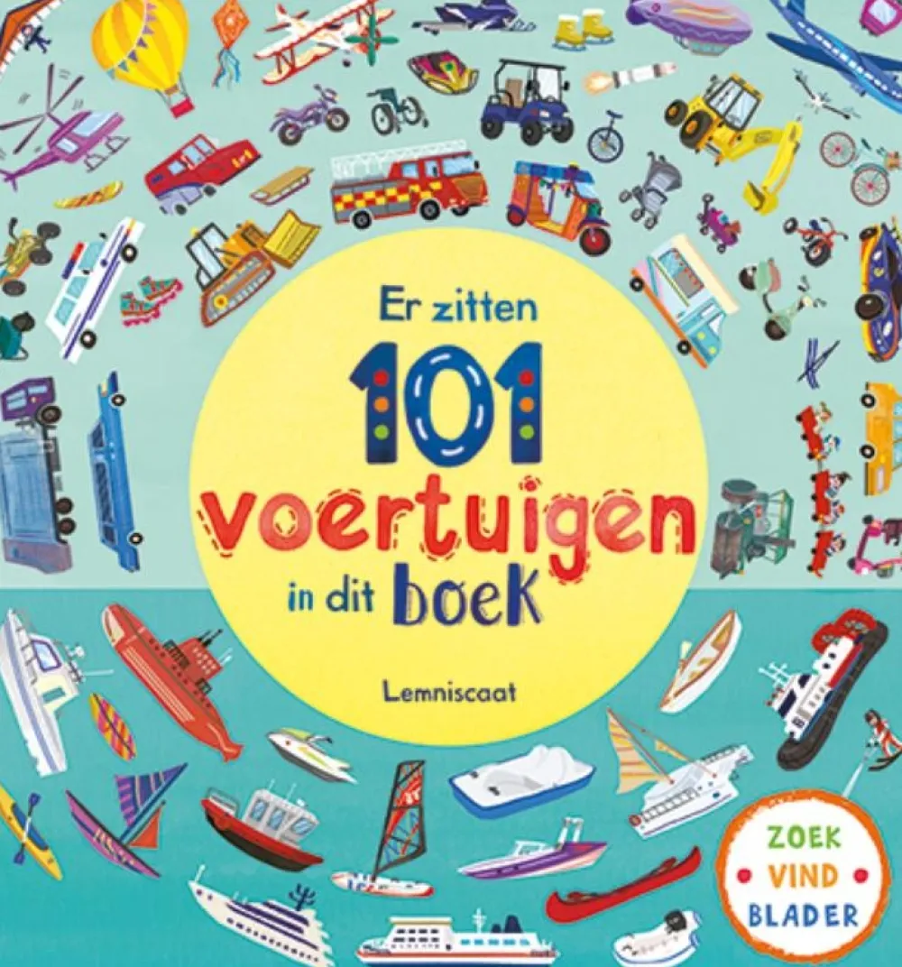 Lemniscaat Er zitten 101 voertuigen in dit boek