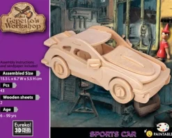 Eureka 3D Hout Model Gepetto´s Sports Car
