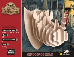 Eureka 3D Hout Model Gepetto´s Rinoceros Head