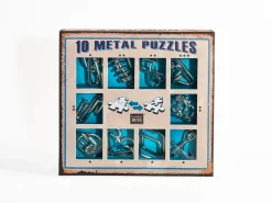 Eureka Metal Puzzle Blauw Set 10-delig