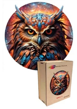 Eureka Rainbo Houten Puzzel in Box Uil 200pcs