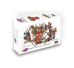 Eureka Regenboog Houten Puzzel Olifant