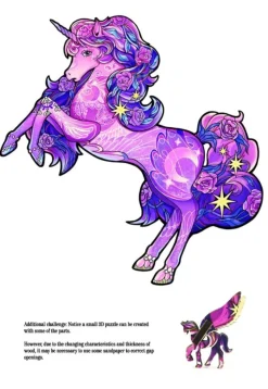 Eureka Regenboog Houten Puzzel Unicorn