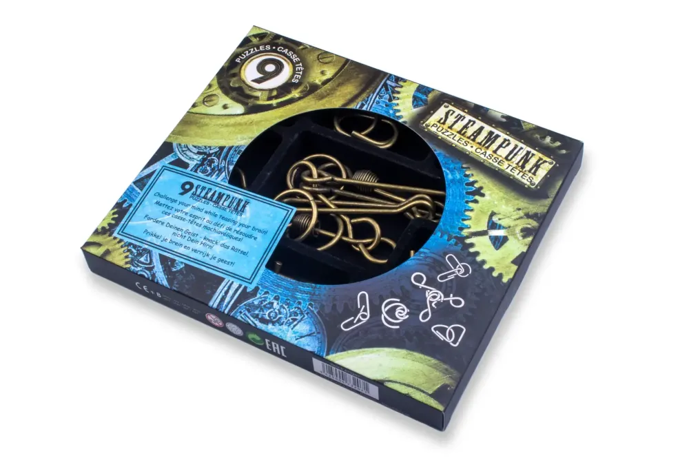 Eureka Steampunk Puzzel Blauw Set 9-delig