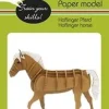 Fridolin 3D Papiermodel Haflinger Paard